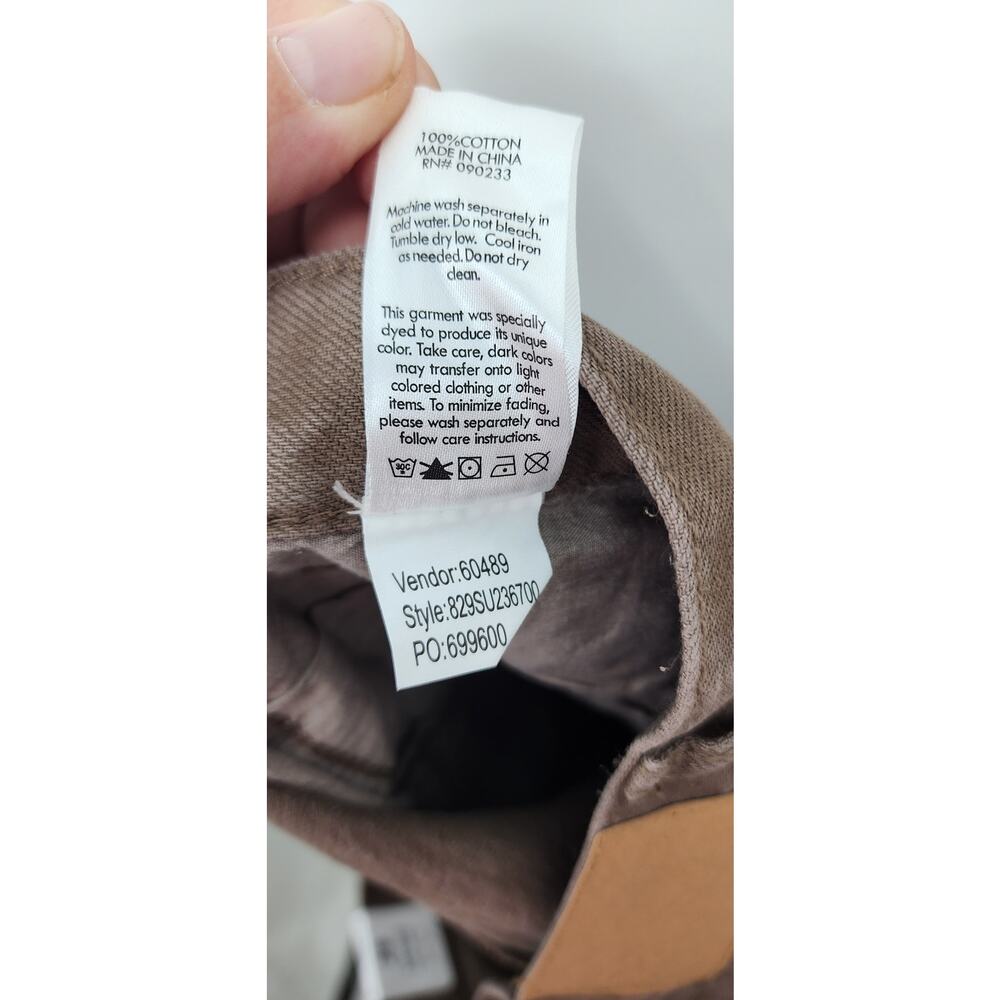 New NWT PacSun Vintage Cut Off‎ Shorts Brown Tan Taupe Size 29 - Picture 8 of 8